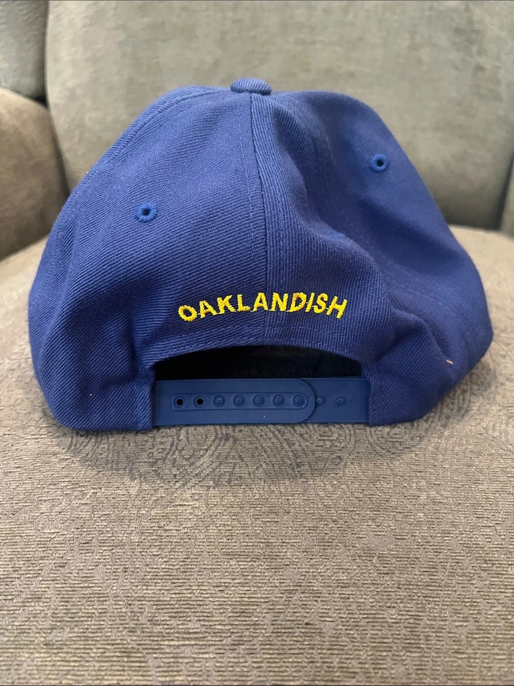 Oaklandish Blue Snapback Hat with Yellow Tree Embroidery